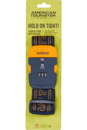Accesorio de viaje TRAVEL ACCESSORIES Luggage Belt Tsa Navy/Orange