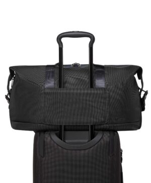 Bolso de viaje Tumi Alpha Double Expansion Duffle NA Compliant Black/Ultrablue