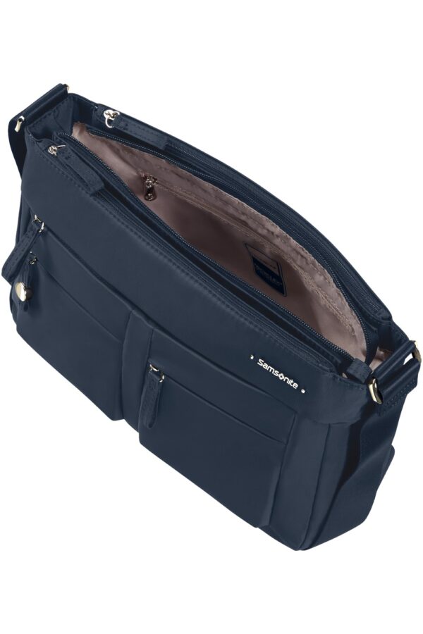 MOVE 4.0 HORIZ. SHOULDER BAG+FLAT DARK BLUE