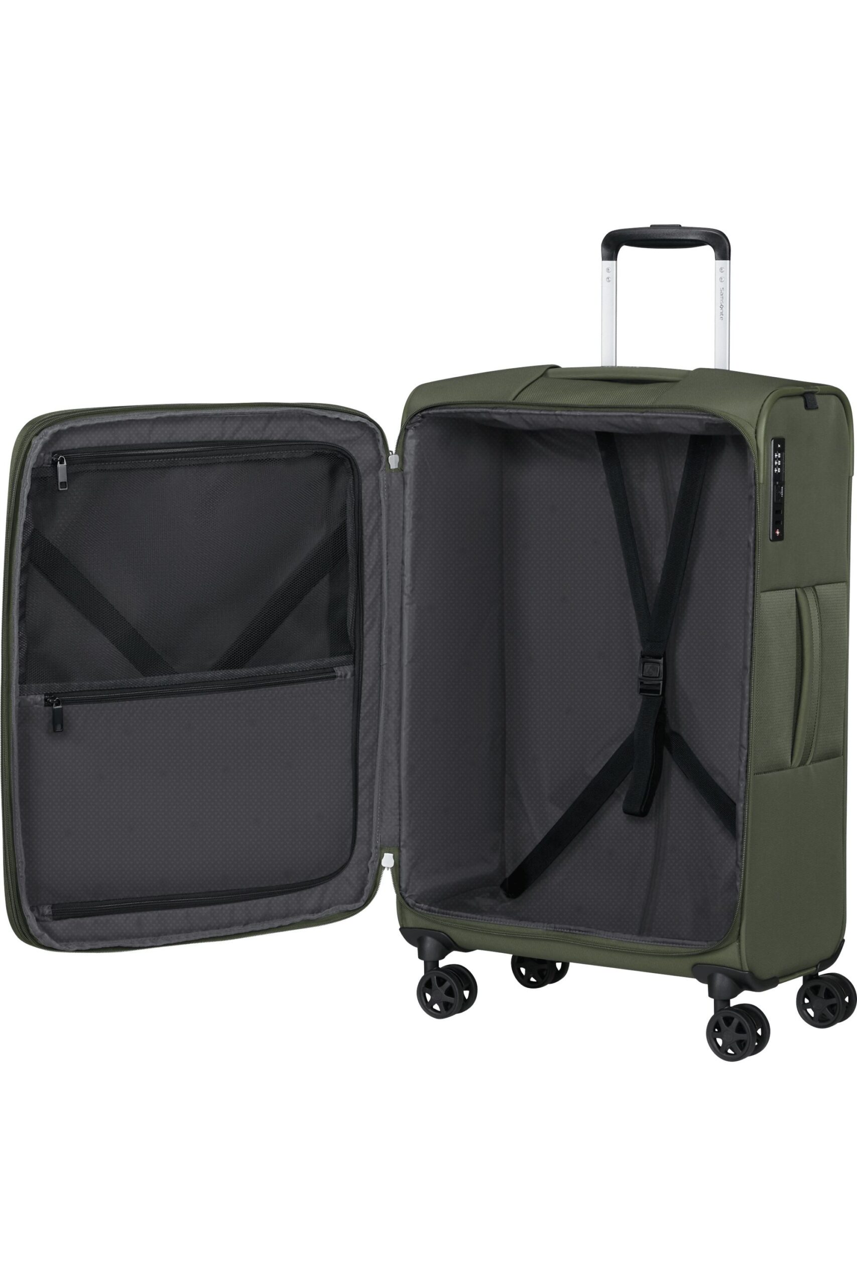 Maleta Spinner GOTWIST 68 cm Exp Dark Green | Maletas, Mochilas, Bolsos, Equipaje y Accesorios en Canarias - Pelkbags - Estilo y calidad para cada viaje - 3 Maleta Spinner GOTWIST 68 cm Exp Dark Green